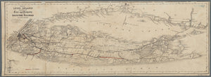 Long Island Sound South Side Rail Road Map (18" x 50")