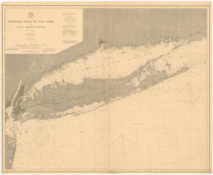 Long Island Island Map Notecards (1899) 4.25"x5.5"