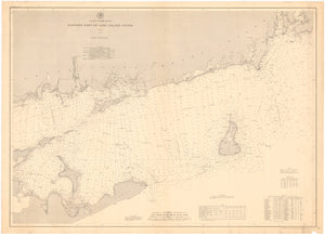 Long Island Sound (Eastern Part) Map - 1887