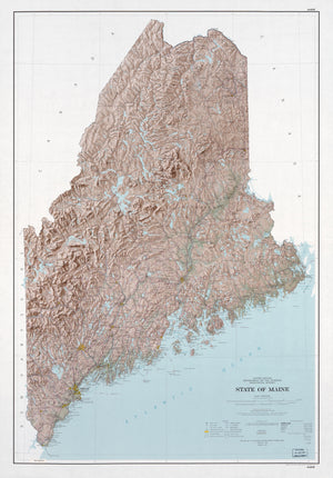 Maine Map - 1977