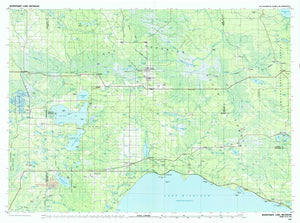 Manistique Lake Topographic Map - 1985
