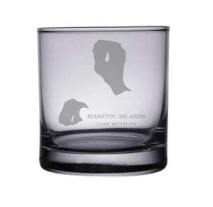 Manitou Islands Map Glasses