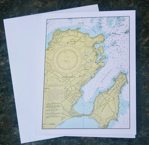 Marblehead Map Notecards (4.25"x5.5")