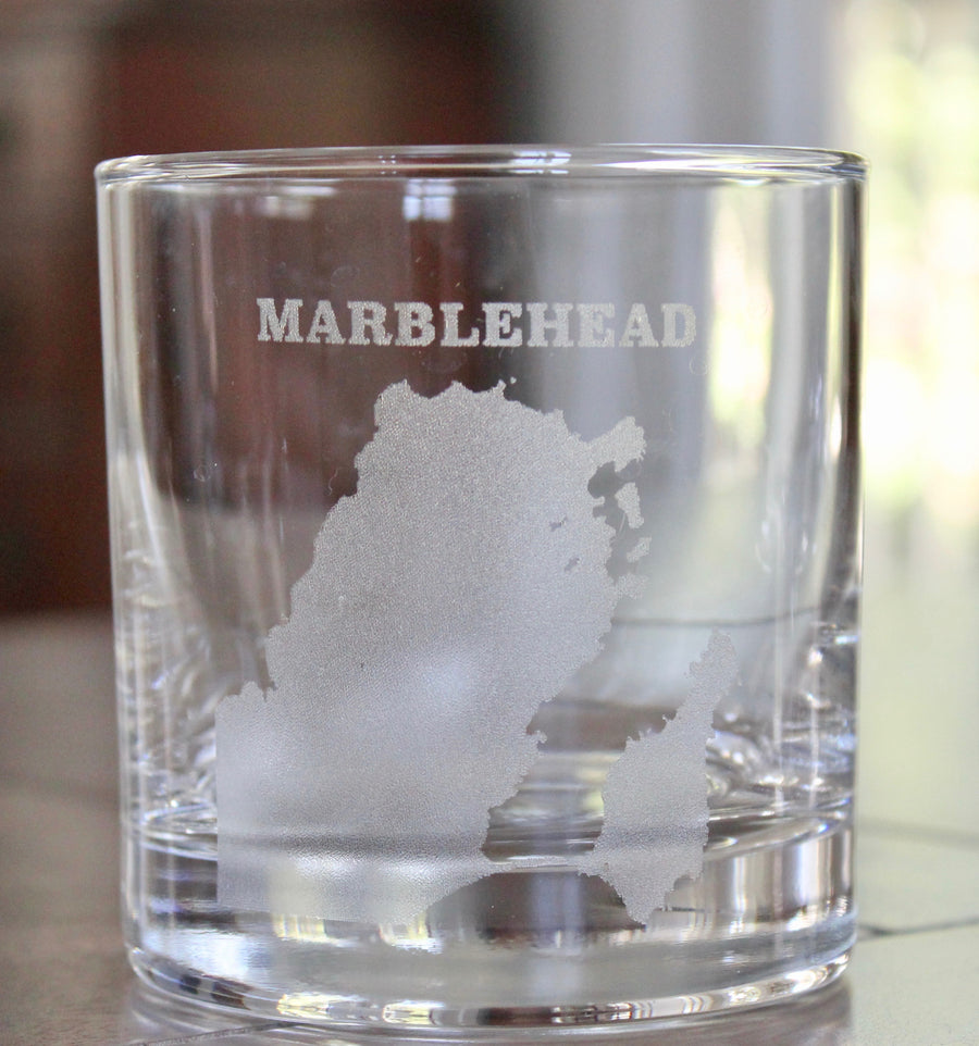 Marblehead Map Glasses