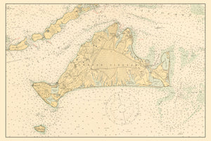 Martha's Vineyard Map - 1920