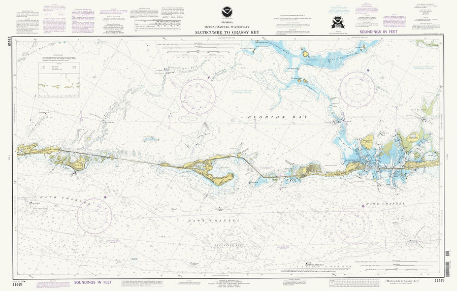 Blackwater Sound to Matecumbe Map 1994
