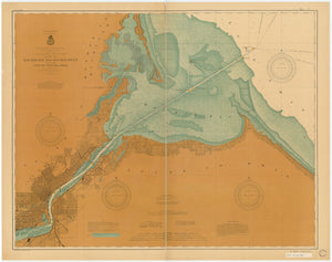 Maumee Bay and Maumee River Map - 1902