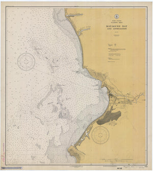 Mayaguez Bay Puerto Rico Map - 1933