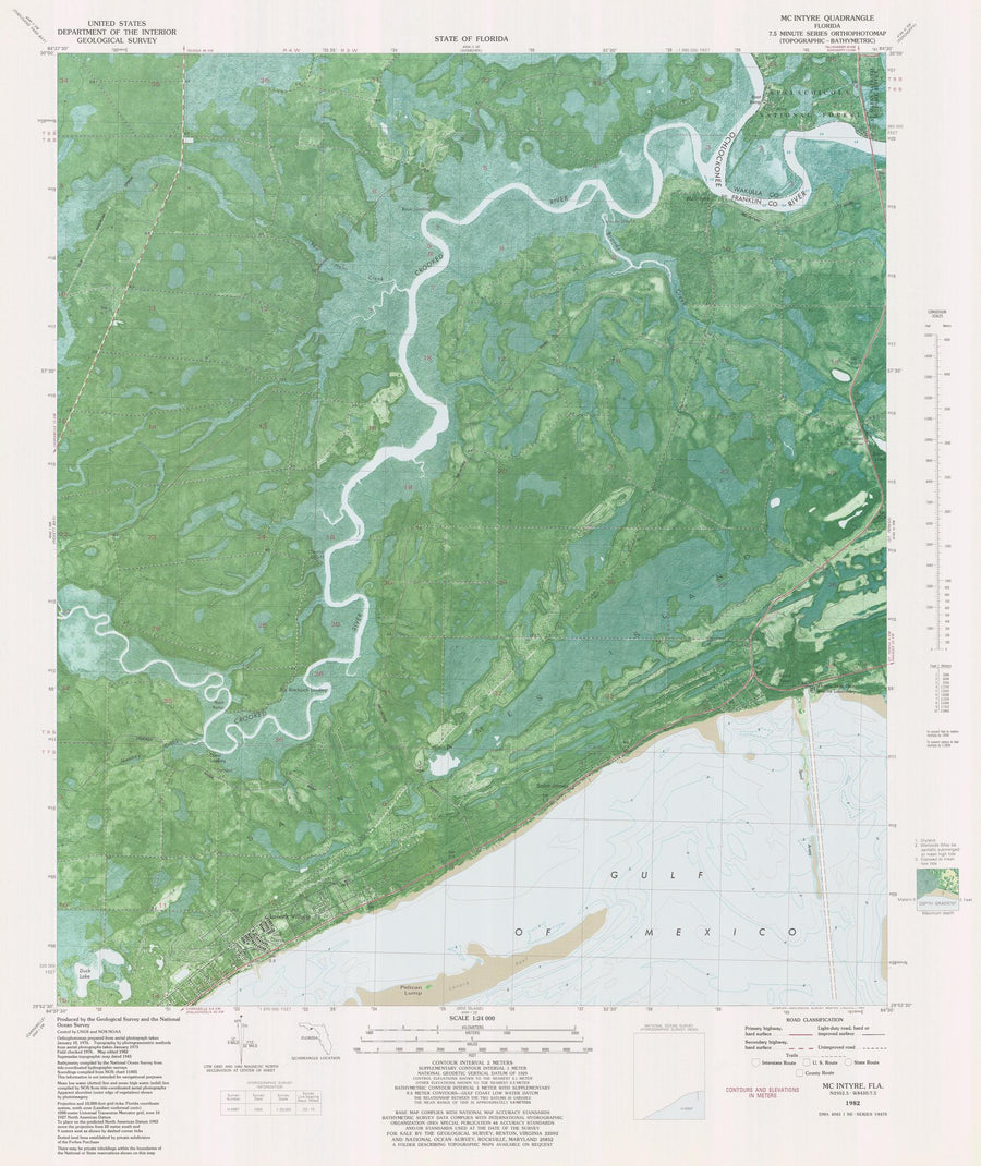 McIntyre, FL Map - 1982