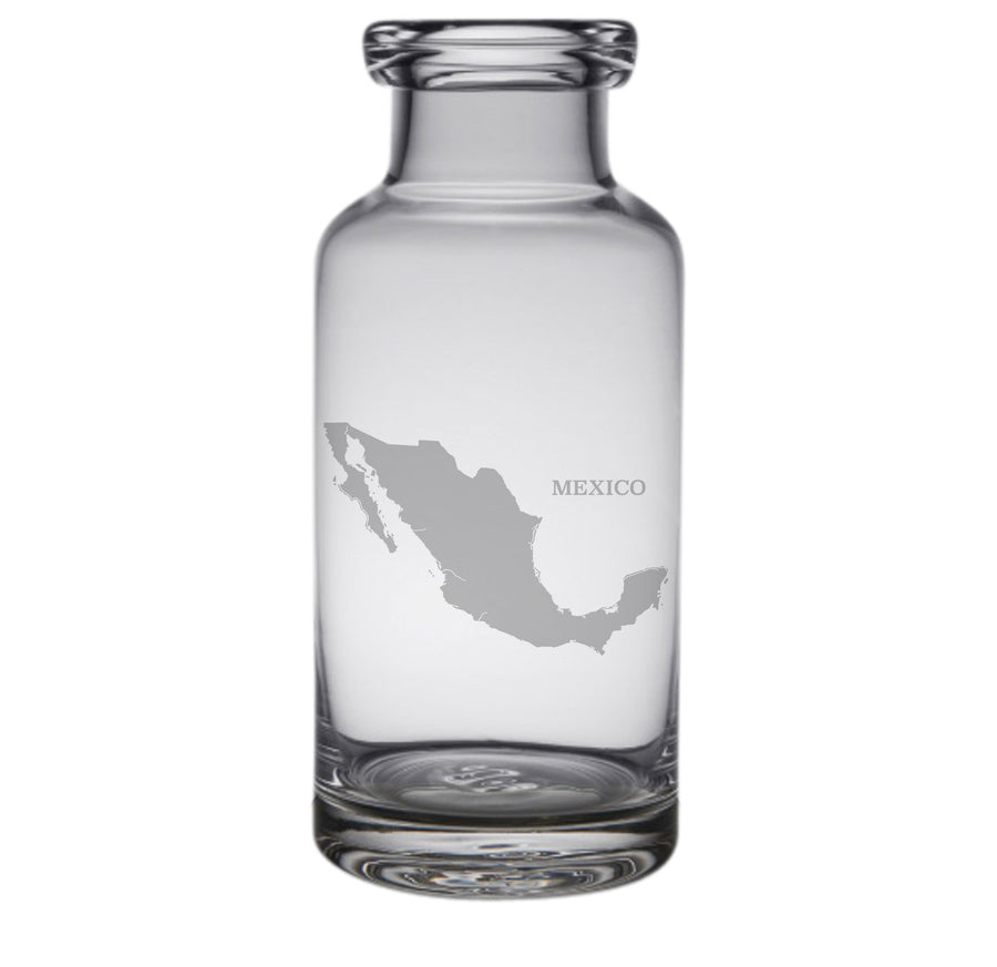 Mexico Engraved Glass Carafe