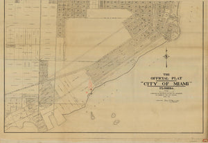 Miami City Map - 1918