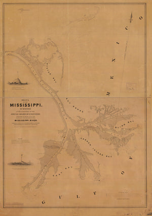 Mississippi River Map - 1838