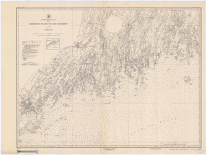 Monhegan Island to Cape Elizabeth Map - 1950