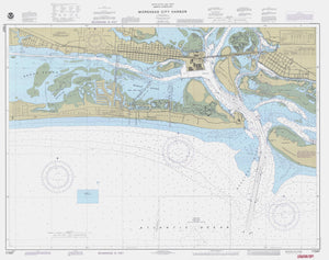 Morehead City Harbor Map - 1989