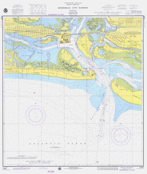 Morehead City Harbor Map - 1976