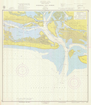 Morehead City Harbor Map - 1953
