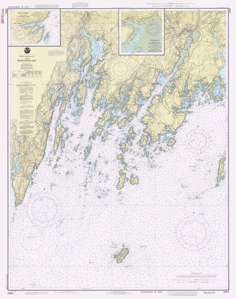 Muscongus Bay Map - 1991