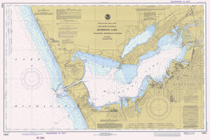 Lake Michigan - Muskegon Harbor Map 1978