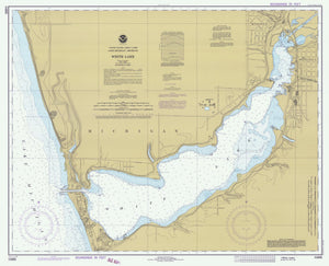 Lake Michigan - Muskegon Harbor Map 1979