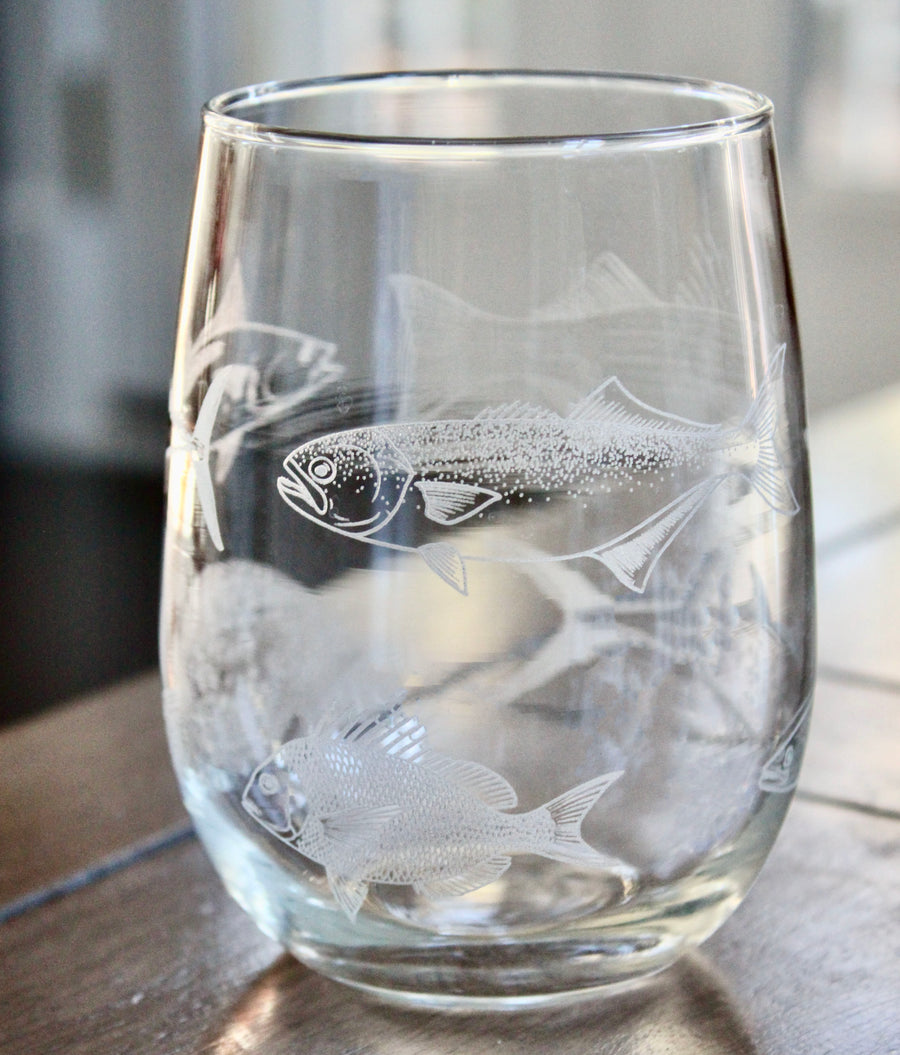 Northeast Inshore Slam Engraved Glasses