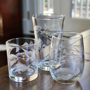 Northeast Inshore Slam Engraved Glasses