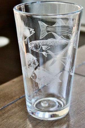 Northeast Inshore Slam Engraved Glasses