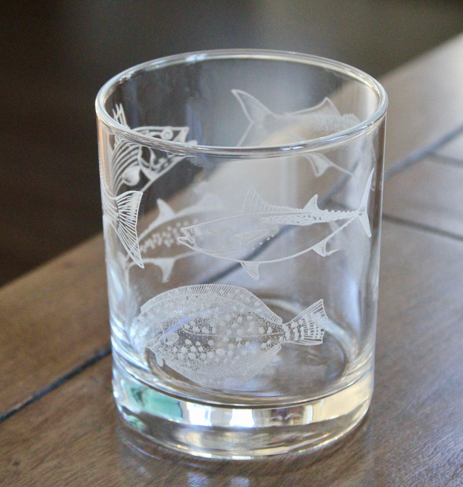 Northeast Inshore Slam Engraved Glasses