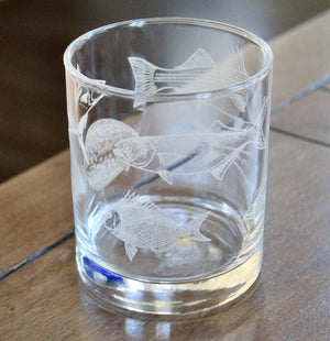 Northeast Inshore Slam Engraved Glasses