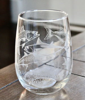 Northeast Inshore Slam Engraved Glasses