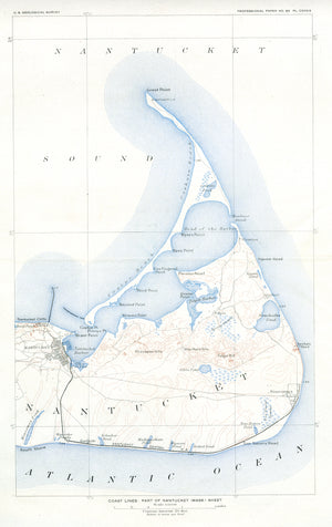Nantucket Map - 1908