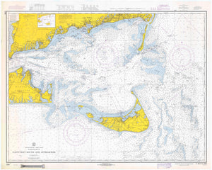 Nantucket Sound and Approaches Map - 1967