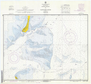 Nantucket Sound and Eastern Approaches Map - 1971