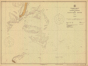 Nantucket Sound and Eastern Approaches Map - 1926