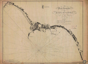 Naples Italy Map - 1824