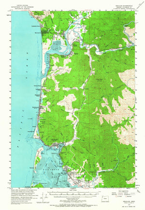 Nehalem Topographic Map - 1955