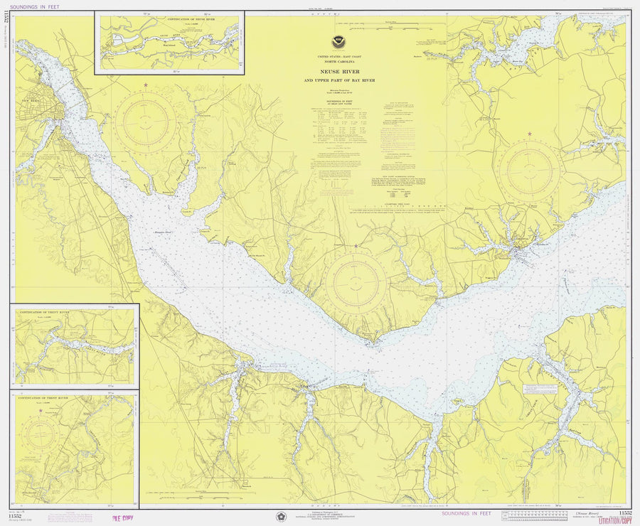 Neuse River Map - 1975