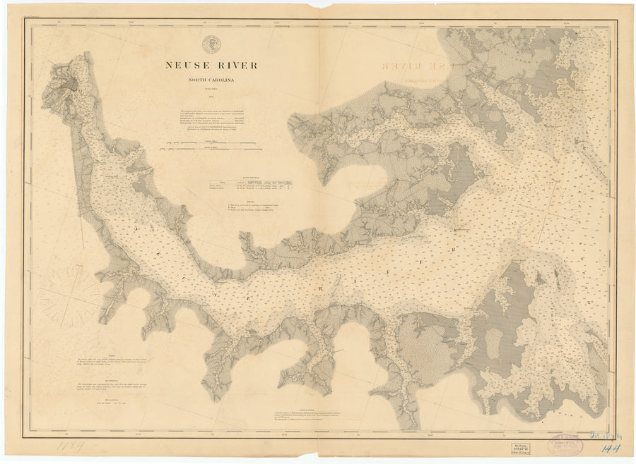 Neuse River Map - 1886