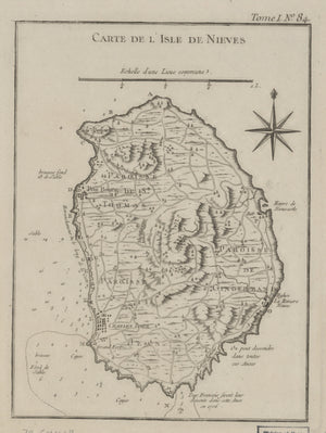 Nevis Island Map