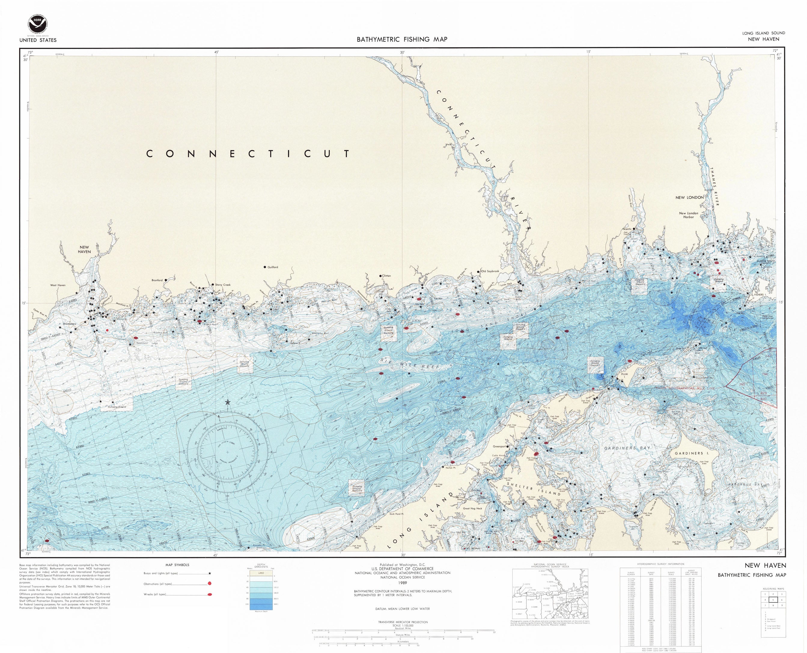 New Haven Bathymetric Fishing Map F99 – HullSpeed Designs