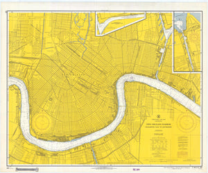 New Orleans Harbor Map - 1966