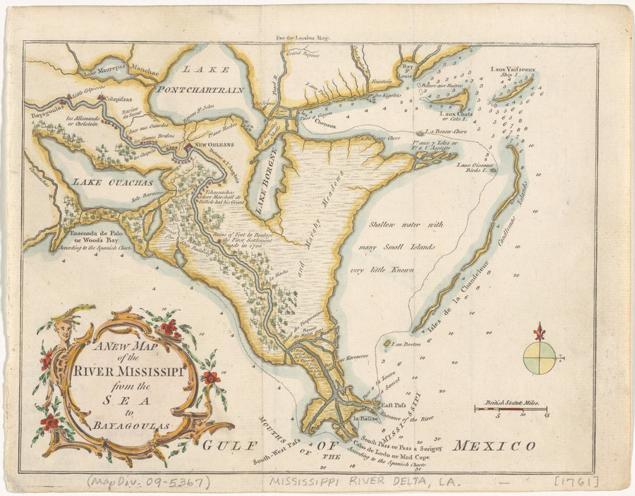 New Orleans & Mississippi River Delta Map