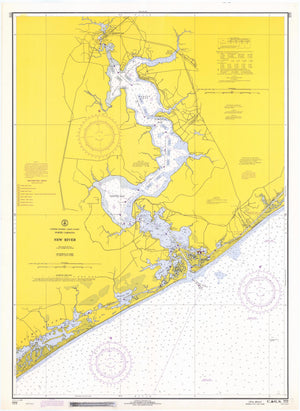 New River - North Carolina Map - 1969