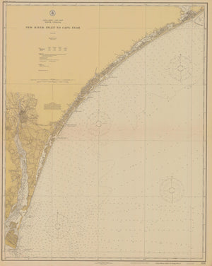 New River Inlet to Cape Fear Map - 1925
