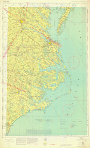 Norfolk Aeronautical Chart - 1935