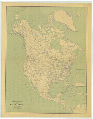 North America Map - 1912