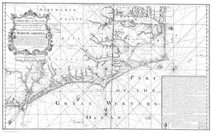 North Carolina Map - 1738