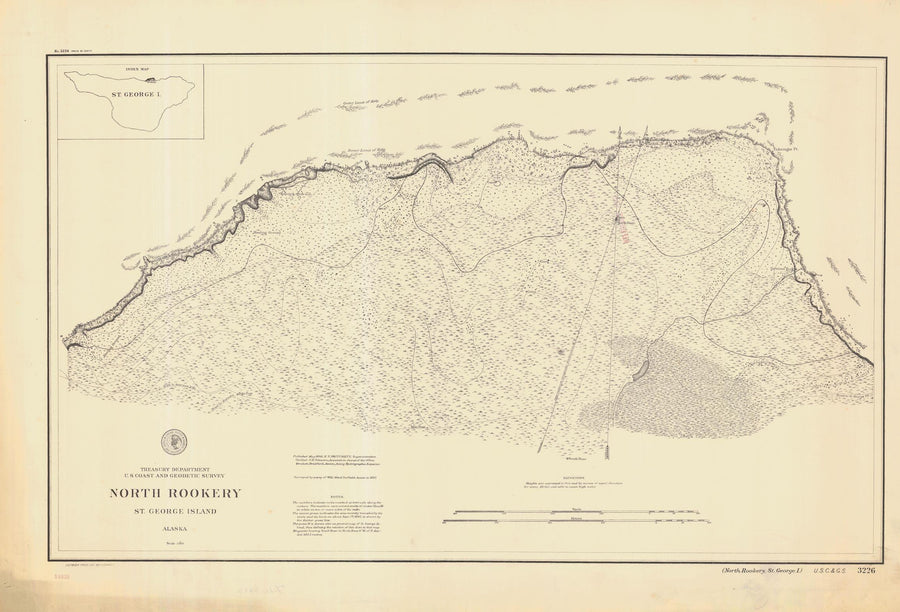 North Rookery - St. George Island Map - 1898