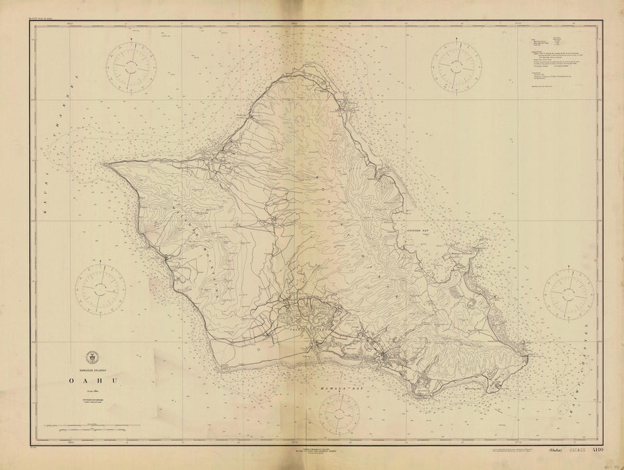 Oahu Map - 1920