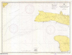 Oahu, Molokai, Lanai Channels Map - 1942