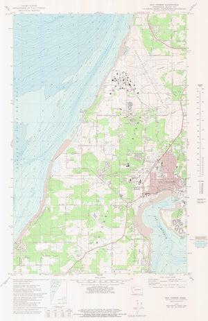 Oak Harbor, WA Map - 1973